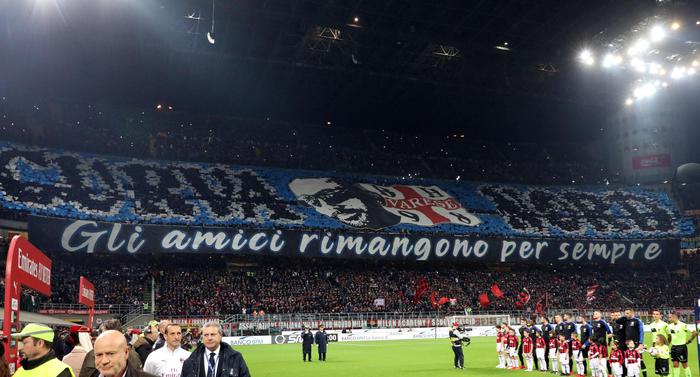 Curva Nord Inter squalificata con condizionale per un turno per cori razzisti a Kessie durante derby