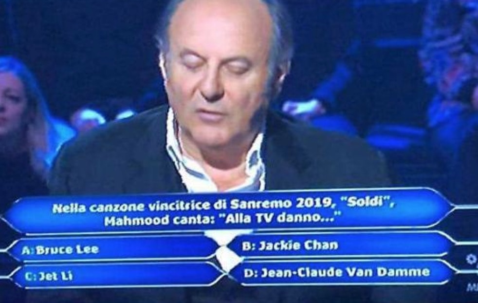 Chi vuol essere milionario?, gaffe del concorrente su Mahmood e il rapper di Soldi