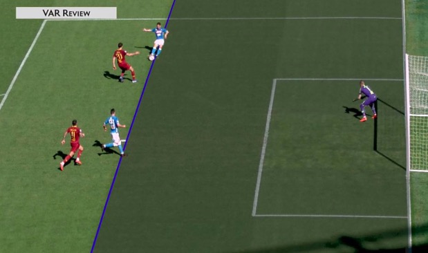 Roma-Napoli, il gol di Milik è stato annullato per un fuorigioco millimetrico