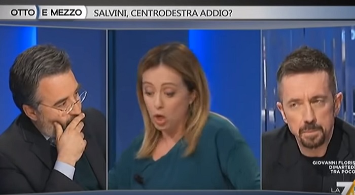 Otto e Mezzo, Gruber alla Meloni: "Figlio fuori dal matrimonio e convivenza. E va al Congresso delle Famiglie"2