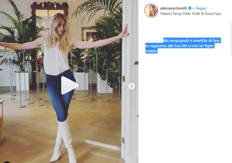 Elena Santerelli contro gli haters: "Vi prendo a schiaffi a tutti"