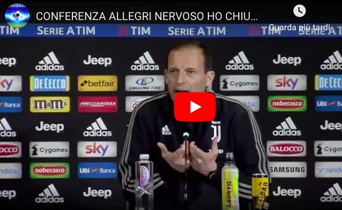 Allegri sbotta: "Ho chiuso i social, e allora? Ora sono questi i problemi?"