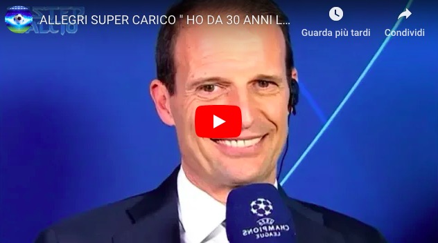 Allegri, colpo di tacco al volo durante Juventus-Atletico: VIDEO