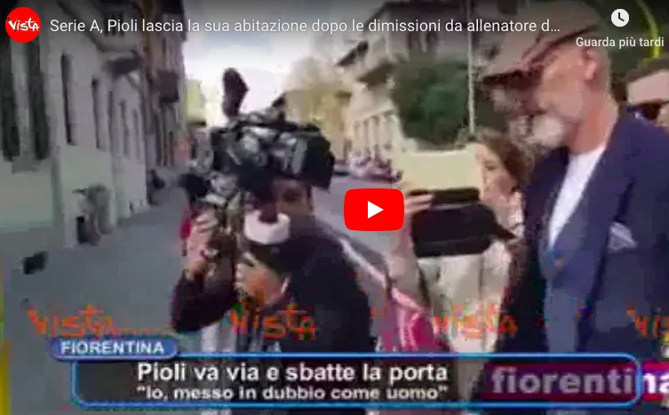 Fiorentina, Stefano Pioli lascia casa dopo le dimissioni: il VIDEO