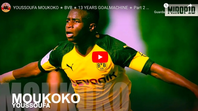 Youssoufa Moukoko, star a 14 anni: contratto da 10 milioni con la Nike