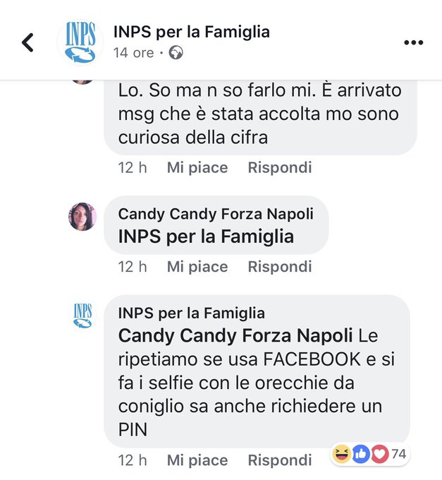Candy Candy Forza Napoli, l'utente bullizzata da Inps social: "Ti fai i selfie con le orecchie da coniglio..."