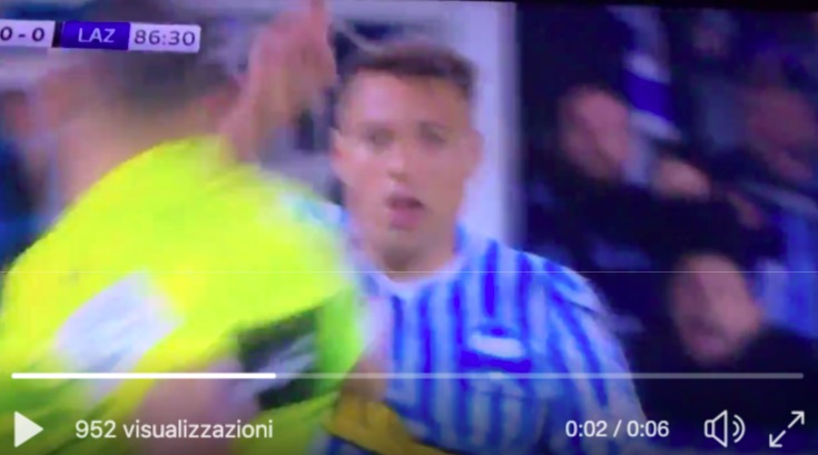 Cionek dice no con il dito ma arbitro assegna rigore alla Spal contro la Lazio