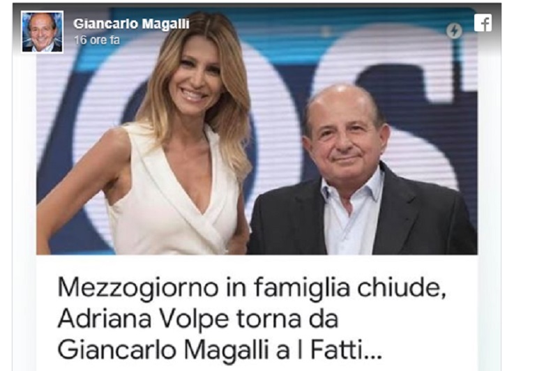 I Fatti Vostri, Adriana Volpe torna nel programma? Magalli smentisce così