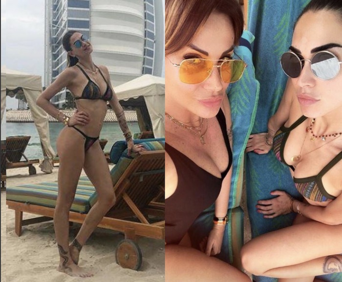 Melissa Satta in vacanza a Dubai: il selfie con l'ex gieffina è da capogiro