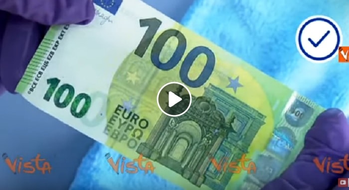 Nuove banconote da 100 e 200 euro. Resistenti persino all'acqua e al ferro da stiro VIDEO