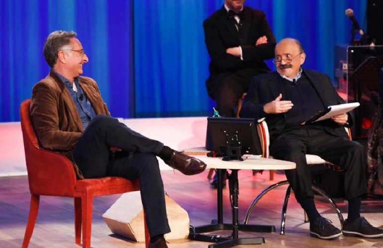 Maurizio Costanzo Show, Carlo Conti e Paolo Bonolis: "Rivalità? No, vogliamo solo fare bene" (foto Ansa)