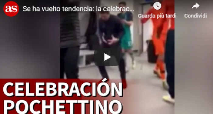 YOUTUBE Pochettino, ma quale gestaccio. Esultare negli spogliatoi non è reato