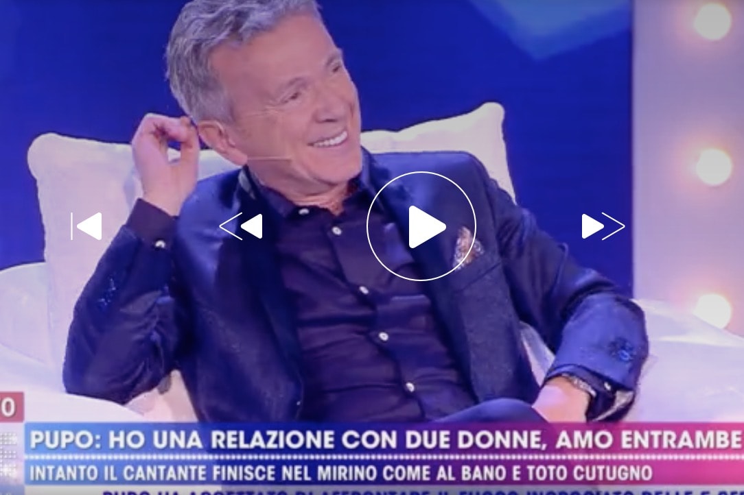 Live Non è la D'Urso, Pupo e il poliamore: "Ho tradito anche Anna e Patricia"