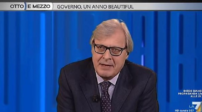 Otto e Mezzo, Sgarbi: "Di Maio? Come certi omosessuali..."