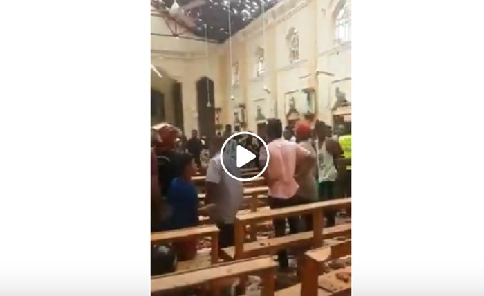 Sri Lanka, la chiesa di Sant'Antonio a Colombo subito dopo l'attentato VIDEO