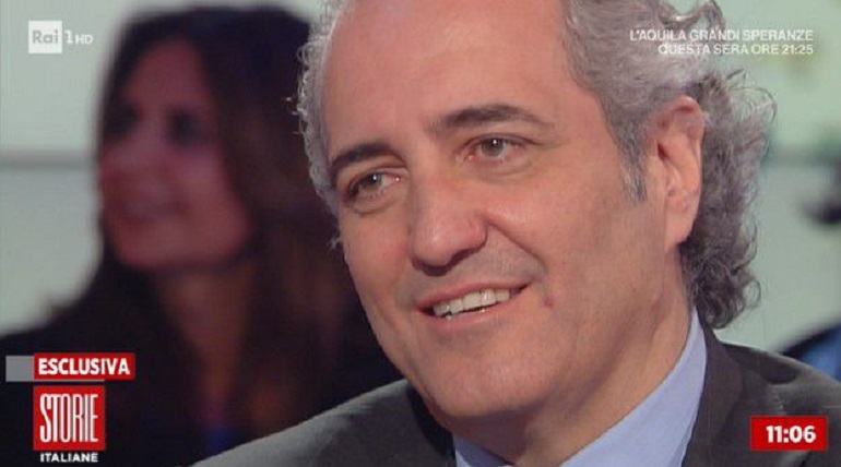 Storie Italiane, Giovanni Terzi e la dichiarazione d'amore in diretta a Simona Ventura