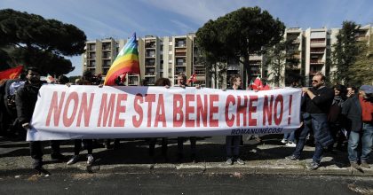 Torre Maura. Antifascisti da una parte, Casapound dall'altra6