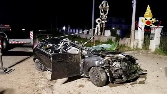 Trebaseleghe (Padova): carabinieri sul luogo dell'incidente. Travolti da un'altra auto nello stesso punto