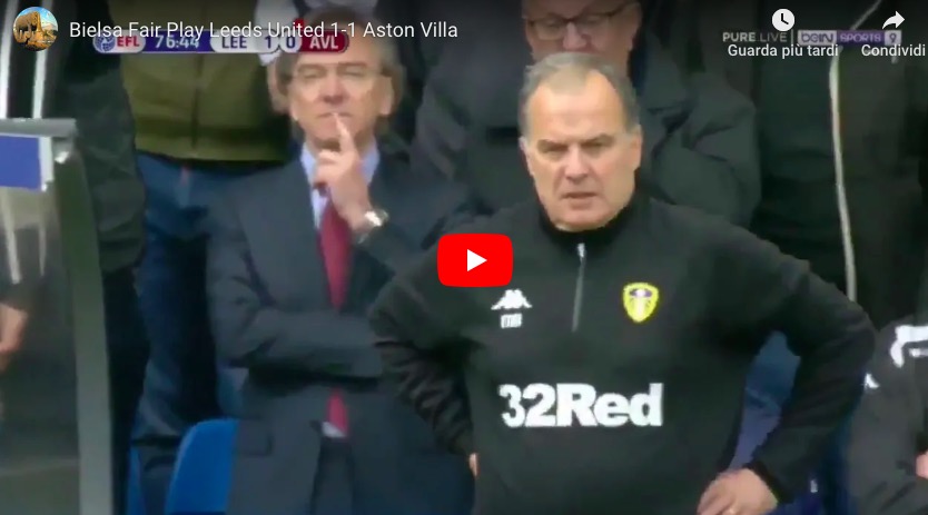 Bielsa ordina ai suoi di subire gol, questo gesto di fair play gli costa la promozione in Premier