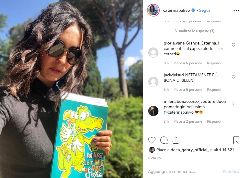 caterina balivo capezzolo