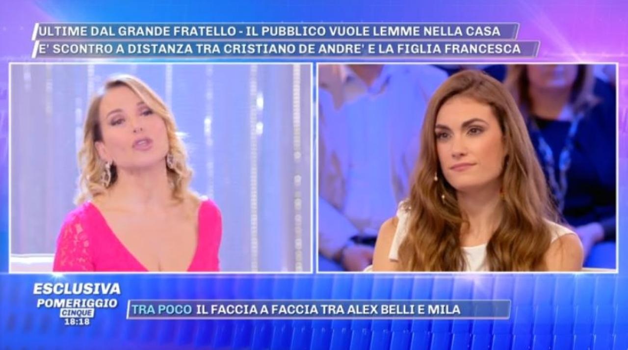 Pomeriggio 5, Barbara d'Urso a Fabrizia De Andrè: "Tua sorella..."