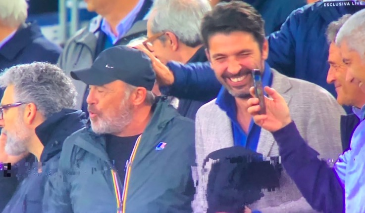 Addio De Rossi, anche Buffon allo Stadio Olimpico: FOTO