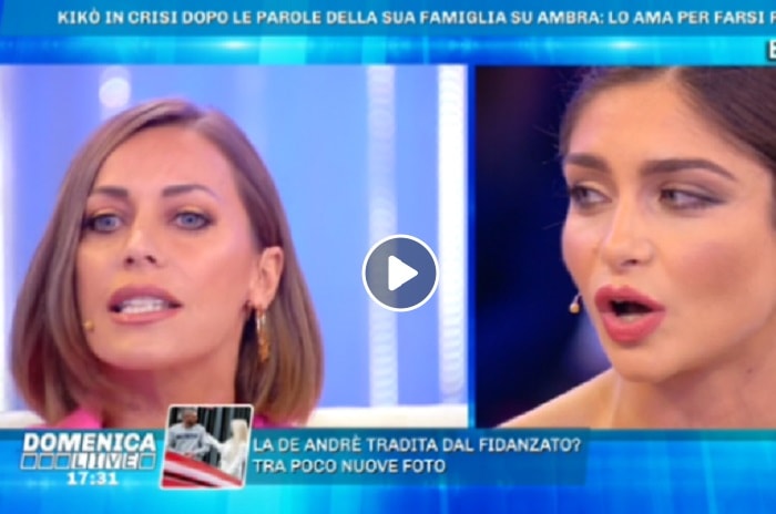 Domenica Live, Ambra Lombardo sotto accusa. Karina Cascella attacca: "Bacio a Kikò solo per..."