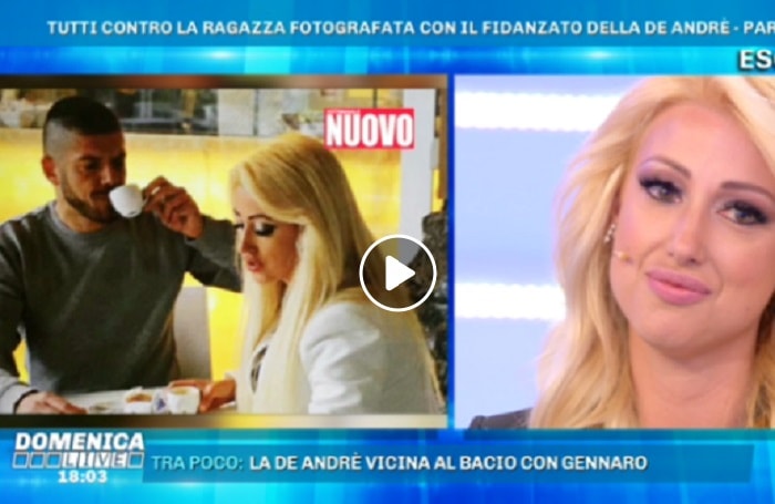 Domenica Live, Rosi Zamboni con Giorgio, fidanzato di Francesca De Andrè: "Quella foto..."