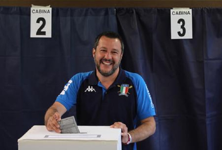 Europee 2019, al Nord Lega sopra il 40%. M5s al 10% (foto Ansa)