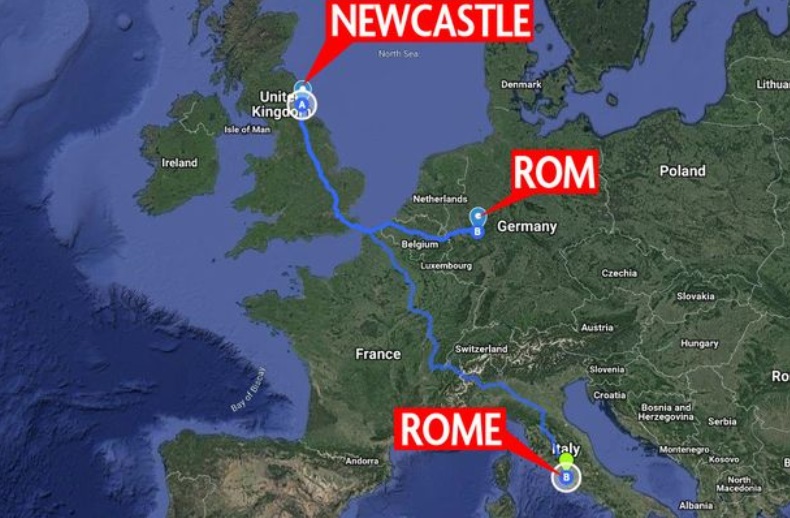 Inghilterra, vuole vedere il Papa ma sbaglia a scrivere Roma sul navigatore e finisce a Rom, in Germania