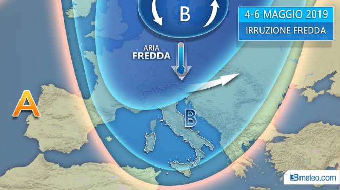 meteo freddo weekend maggio