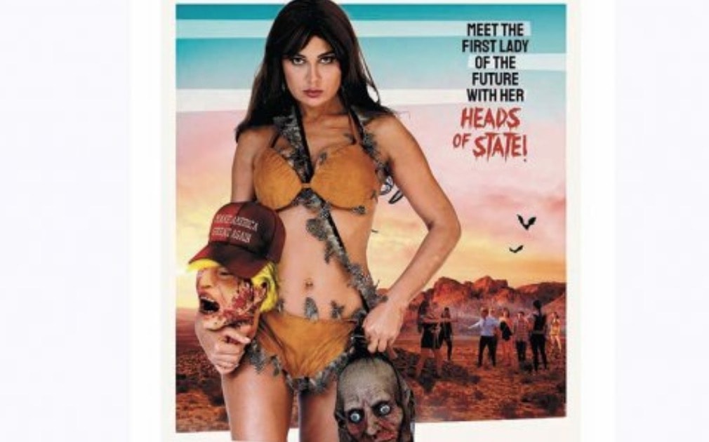 Cannes 2019, Melania Trump con la testa mozzata di Donald in mano: la locandina che fa scandalo FOTO