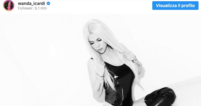 Wanda Nara gatta nera su Instagram, la foto ha raccolto più di 31mila like