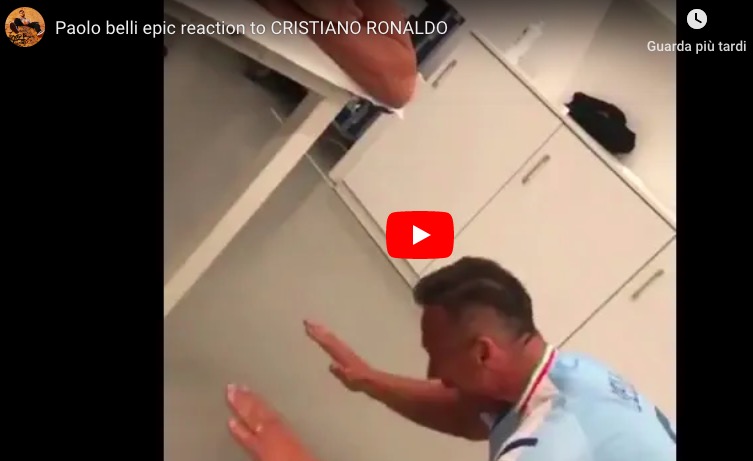 Paolo Belli si inchina due volte a Cristiano Ronaldo, VIDEO sono virali sui social