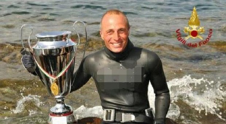 Bruno De Silvestri, il 4 volte campione di pesca in apnea muore durante un'immersione