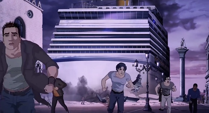 gente fugge nave venezia