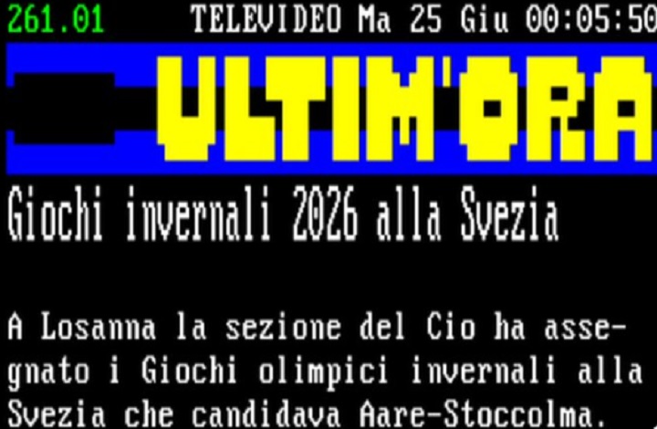 Giochi Invernali 2016, per il Televideo Rai vince... la Svezia