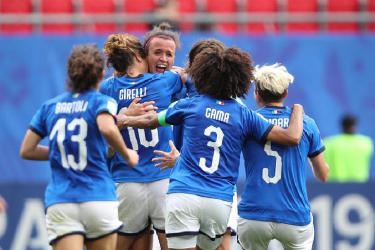 Mondiale femminile, Italia-Australia 2-1. Bonansea al 95° fa sognare le azzurre (foto Ansa)
