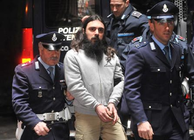 Luca Delfino in carcere ha confessato altri due omicidi (foto Ansaa)