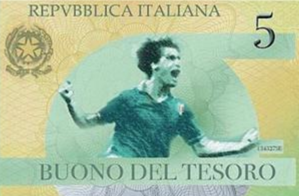 Mini-Bot da 5 euro con Tardelli: un fac-simile da urlo... di Munch