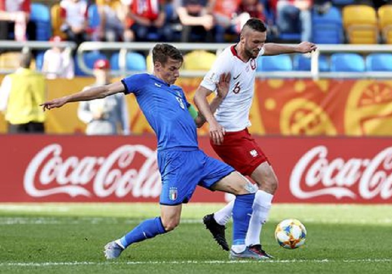 Mondiale Under 20, Italia eliminata in semifinale dall'Ucraina (0-1). AL 92' la Var annulla gol di Scamacca (foto d'archivio Ansa)