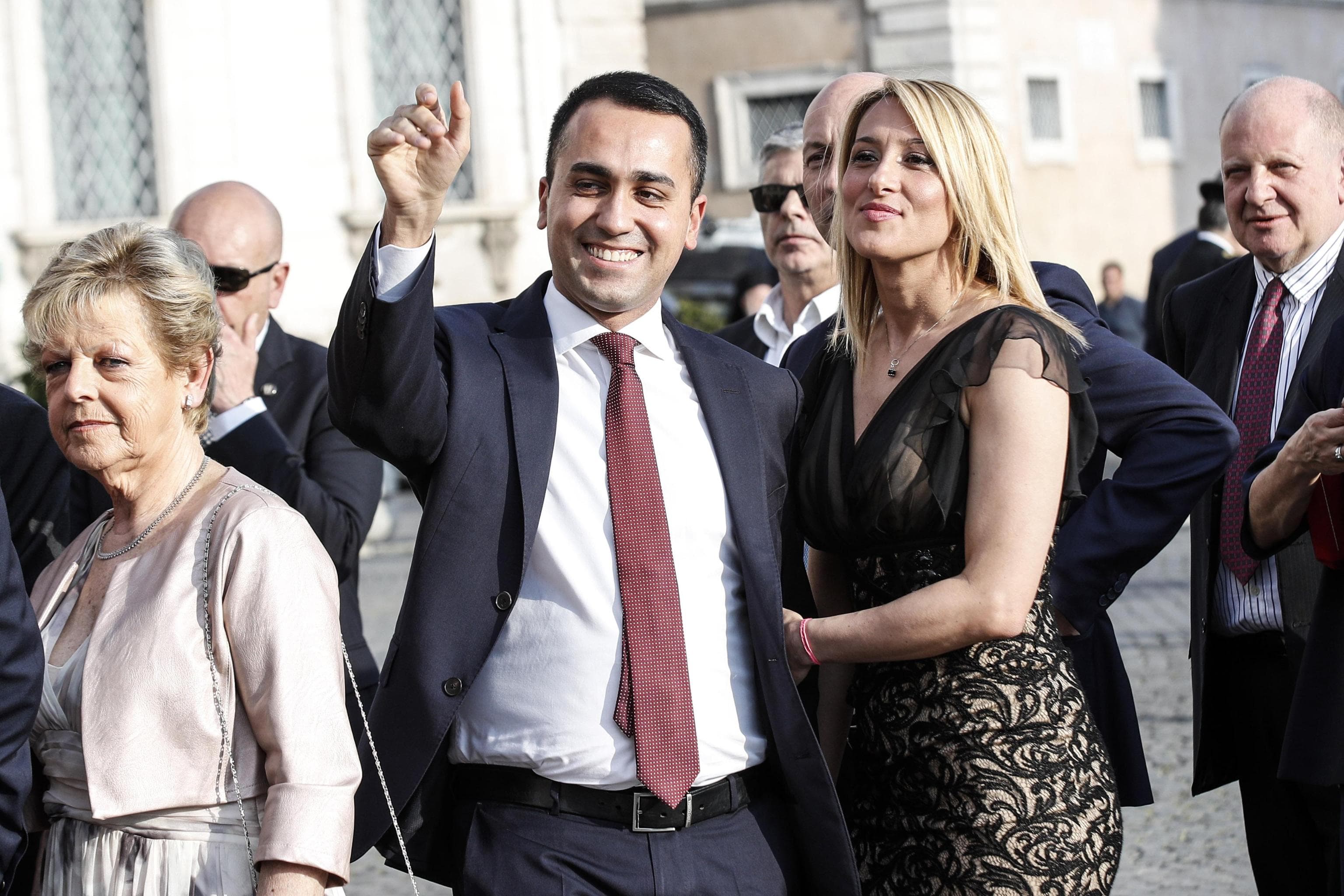 Luigi Di Maio e Virginia Saba insieme al ricevimento al Quirinale per la Festa della Repubblica