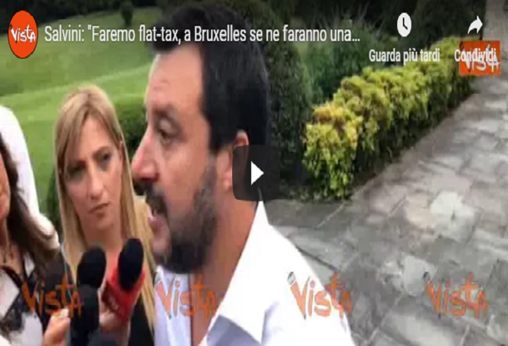 Matteo Salvini da Washington : "Faremo la Flat Tax. L'Italia non si accontenta più delle briciole"