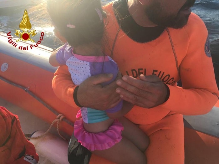 bimba 3 anni salvata cagliari