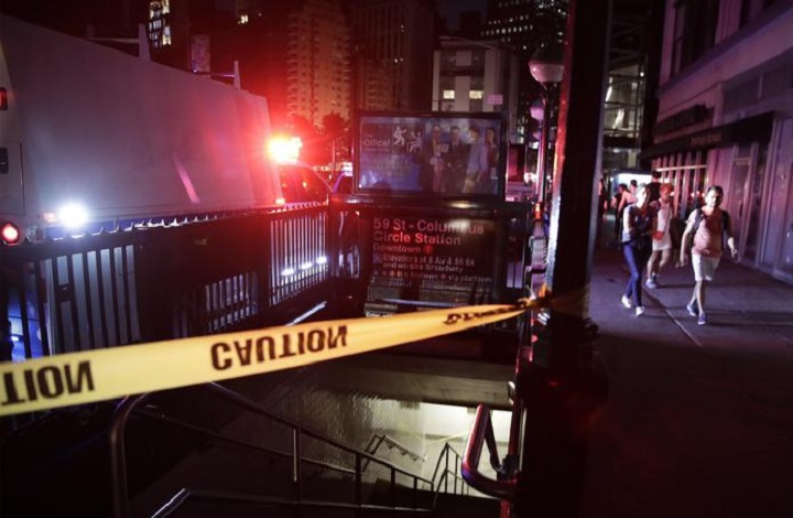 Una foto del blackout a New York