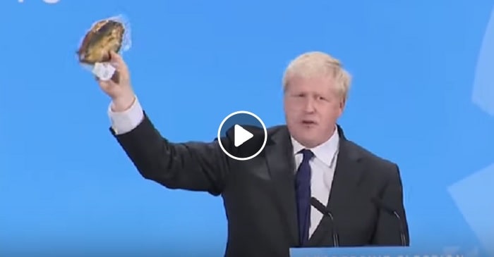 Boris Johnson e la gaffe dell'aringa confezionata