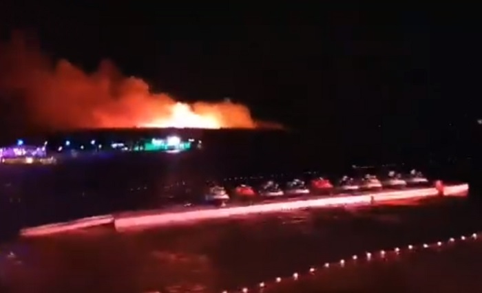 incendio isola pag croazia
