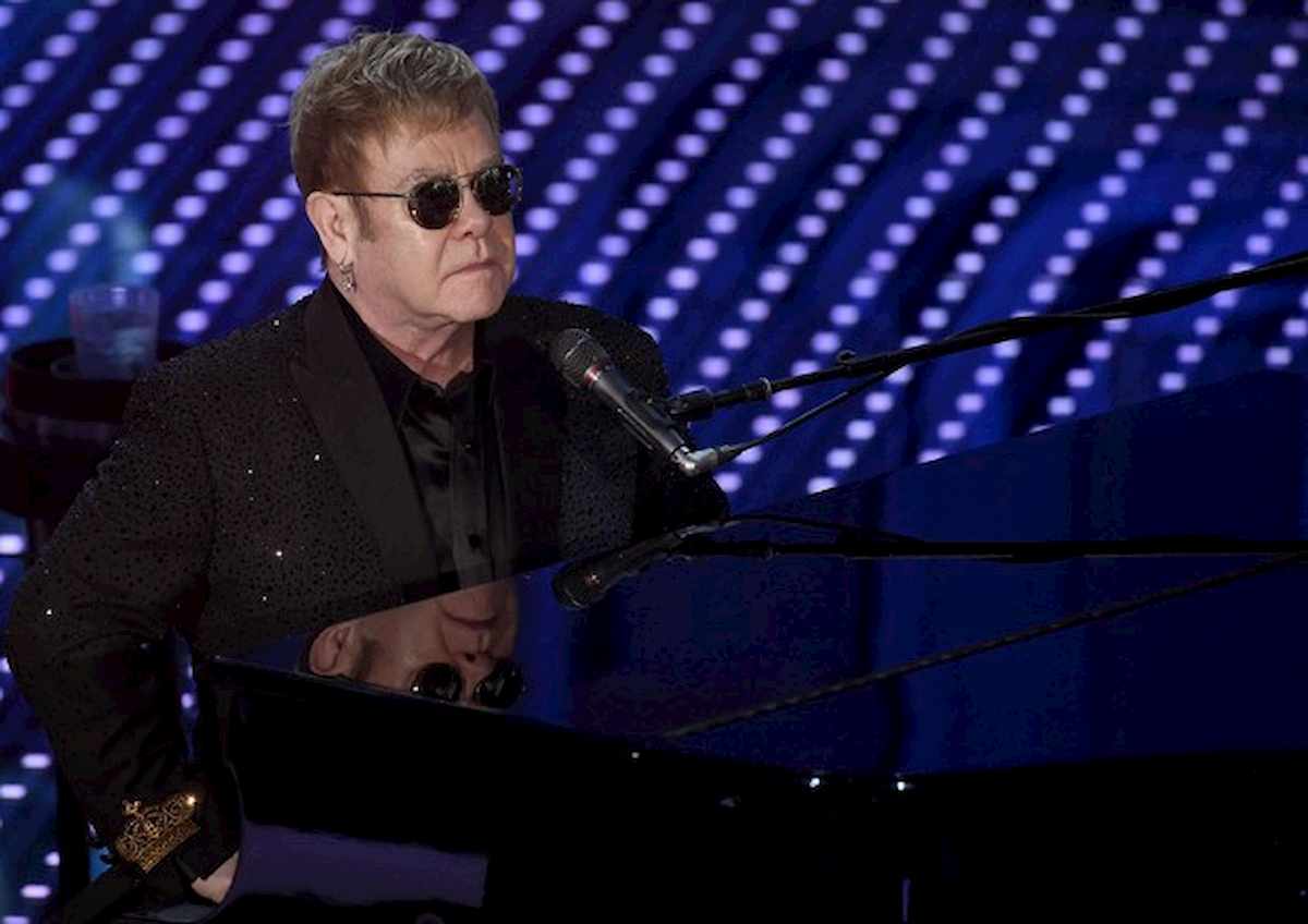 Elton John in una foto Ansa