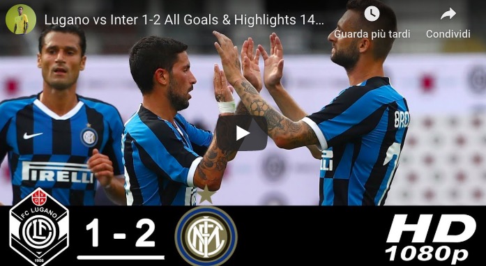 Inter, buona la prima per Conte: 2-1 al Lugano con magie di Sensi e Brozovic