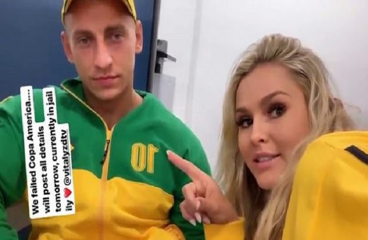 Kinsey Wolanski e il suo fidanzato in carcere. Hanno tentato l'invasione durante la finale di Coppa America